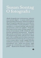Okładka książki O fotografii