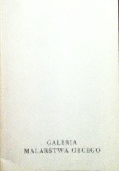 Okładka książki Galeria malarstwa obcego przewodnik Anna Dobrzycka