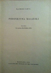 Okładka książki Perspektywa malarska Kazimierz Bartel