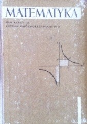 Okładka książki Matematyka Stefan Straszewicz