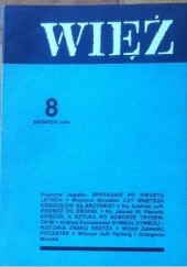 Okładka książki Więź nr 8 (310),sierpień 1984 praca zbiorowa
