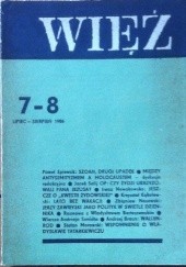 Okładka książki Więź nr 7-8 (333-334) lipiec-sierpień 1986 praca zbiorowa