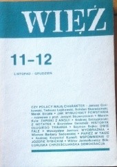 Okładka książki Więź nr 11-12 (337-338) listopad - grudzień 1986 praca zbiorowa