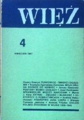 Okładka książki Więź nr 4 (342) kwiecień 1987 praca zbiorowa