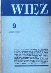 Okładka książki Więź nr 9 (347) wrzesień 1987 praca zbiorowa