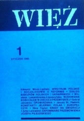 Okładka książki Więź nr 1 (351) styczeń 1988 praca zbiorowa