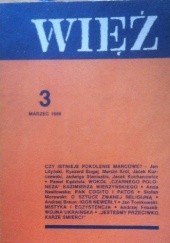 Okładka książki Więź nr 3 (353) marzec 1988 praca zbiorowa