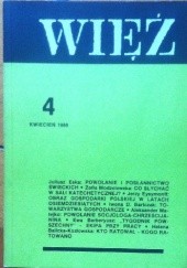 Okładka książki Więź nr 4 (354) kwiecień 1988 praca zbiorowa