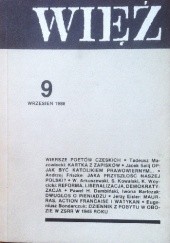 Okładka książki Więź nr 9 (359) wrzesień 1988 praca zbiorowa