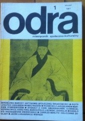 Okładka książki Odra. Miesięcznik społeczno-kulturalny nr 1, styczeń 1987 Redakcja pisma Odra