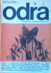 Okładka książki Odra. Miesięcznik społeczno-kulturalny nr 5, maj 1987 praca zbiorowa