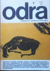 Okładka książki Odra. Miesięcznik społeczno-kulturalny nr 1, styczeń 1988 praca zbiorowa