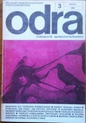 Okładka książki Odra. Miesięcznik społeczno-kulturalny nr 3, marzec 1988 praca zbiorowa