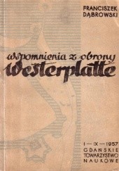 Okładka książki Wspomnienia z obrony Westerplatte