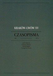Kraków - Lwów XV. Czasopisma XIX-XX w.