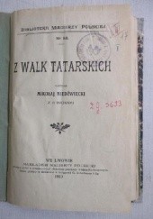 Okładka książki Z walk tatarskich Mikołaj Niedźwiedzki