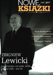 Okładka książki Nowe Książki nr 7-8 / 2017 Jan Gondowicz, Zbigniew Lewicki, Redakcja miesięcznika Nowe Książki