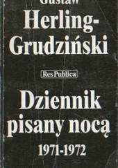 Okładka książki Dziennik pisany nocą 1971-1972 Gustaw Herling-Grudziński