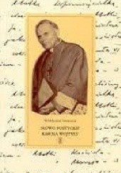 Okładka książki Słowo Poetyckie Karola Wojtyły Waldemar Smaszcz