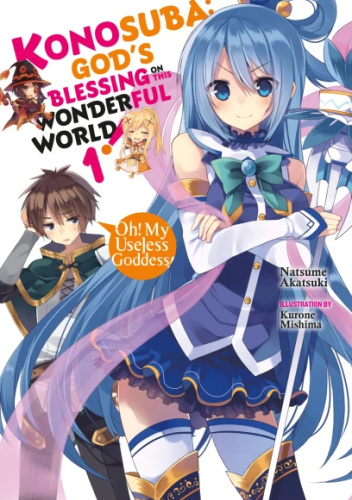 Okładki książek z cyklu Konosuba: God's Blessing on This Wonderful World! (light novel)