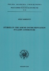 Okładka książki Studies in the sound instrumentation in Latin literature Józef Korpanty