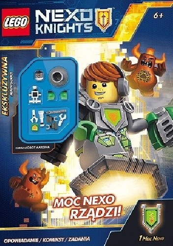 Okładki książek z serii Lego Nexo Knights