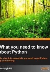 Okładka książki What you need to know about Python Pierluigi Riti