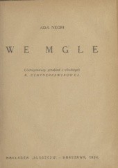 Okładka książki We mgle Ada Negri