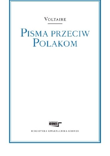 Okładka książki Pisma przeciw Polakom Voltaire