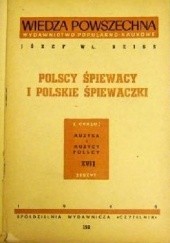 Okładka książki Polscy śpiewacy i polskie śpiewaczki Józef Władysław Reiss