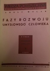 Okładka książki Fazy rozwoju umysłowego człowieka Adolf Molak