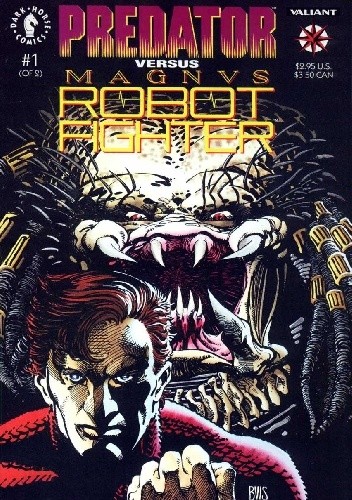 Okładki książek z cyklu Predator vs. Magnus Robot Fighter