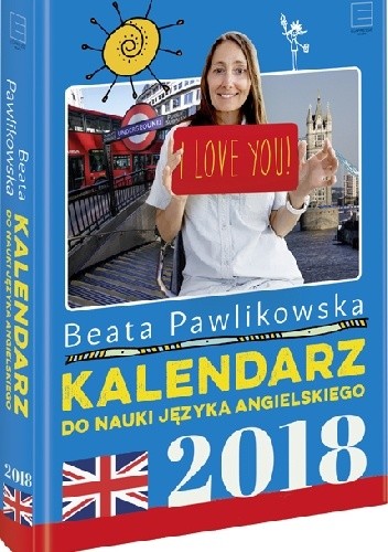 Okładka książki Kalendarz do nauki języka angielskiego 2018 Beata Pawlikowska