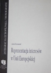 Okładka książki Reprezentacja interesów w Unii Europejskiej Justin Greenwood