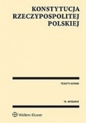 Okładka książki Konstytucja Rzeczypospolitej Polskiej Ustawodawca
