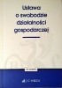 Okładka książki Ustawa o swobodzie działalności gospodarczej Ustawodawca