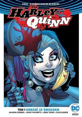 Okładki książek z cyklu Harley Quinn DC Rebirth