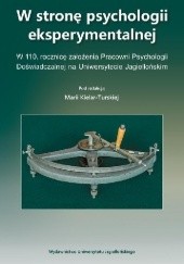 Okładka książki W stronę psychologii eksperymentalnej Maria Kielar-Turska
