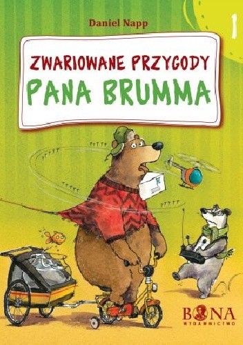 Okładki książek z cyklu Zwariowane przygody Pana Brumma