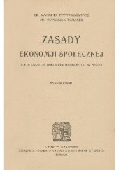 Okładka książki Zasady ekonomji społecznej dla wyższych zakładów naukowych w Polsce Kazimierz Petyniak-Sanecki, Franciszek Tomanek