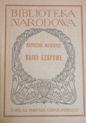 Okładka książki Bajki ezopowe Krzysztof Niemirycz