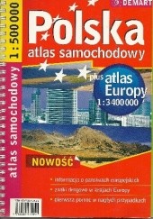 Okładka książki Polska - atlas samochodowy zespół Demart