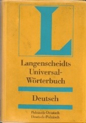 Okładka książki Uniwersalny słownik polsko-niemiecki niemiecko-polski Langenscheidt