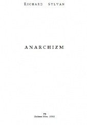 Okładka książki Anarchizm Richard Sylvan