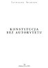 Okładka książki Konstytucja bez autorytetu Lysander Spooner