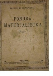 Okładka książki Ponura materialistka Magdalena Samozwaniec