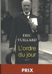 Okładka książki L'ordre du jour Éric Vuillard