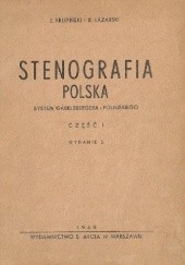 Okładka książki Stenografia polska. System Gabelsbergera-Polińskiego cz. I Jerzy Krupiński, Ryszard Łazarski