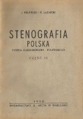 Stenografia polska. System Gabelsbergera-Polińskiego cz. III