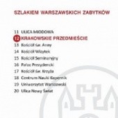 Okładka książki Krakowskie Przedmieście. Szlakiem warszawskich zabytków Ewa Chęć